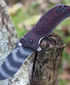 Zero Tolerance 0350TSC - Cherry G10 (3.3" CPM-S30V Stripe) Assisted Open