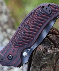 Zero Tolerance 0350TSC - Cherry G10 (3.3" CPM-S30V Stripe) Assisted Open -Knifeworks Sales Store ZT0350TSC.2 71077.1637005803
