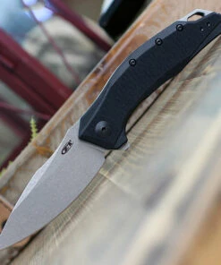 Zero Tolerance 0357 Assited Open, 3.25" CPM 20CV Working Finish Plain Blade, Black G-10 Handle