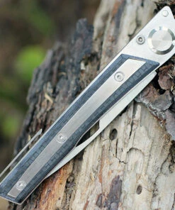 Actilam S4CFC Folder w/Clip, 3.5" 14C28N Plain Blade, Carbon fiber Handle -Knifeworks Sales Store acts4cfc 2 26619.1566585966