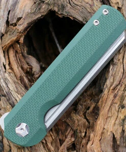 Arcform Slimfoot Folding - Ti / Green G10 (3.5" M390 Satin Sheepsfoot) -Knifeworks Sales Store af45159.3 59812.1645630311