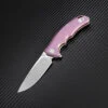 Artisan Cutlery Artisan Small Tradition ATZ1702GSRE, 3.27" S35VN Plain Blade, Purple TC4 Titanium Handle