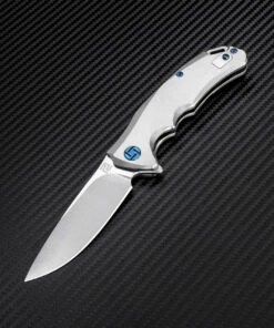 Artisan Cutlery Artisan Small Tradition ATZ1702GSST, 3.27" S35VN Plain Blade, Satin TC4 Titanium Handle