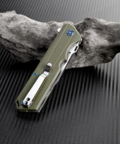 Artisan Cutlery Artisan Littoral ATZ1703PGN , 3.54 in. D2 Plain Blade, Green G10 Handle -Knifeworks Sales Store atz1703pgn 2 63883.1566586045