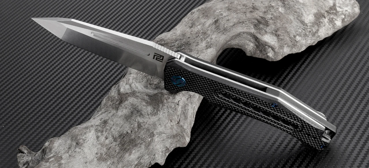 Artisan Cutlery Artisan Jungle ATZ1705PBK, 3.94" D2 Plain Blade, Black G-10 Handle 2 Artisan Cutlery Artisan Jungle ATZ1705PBK, 3.94" D2 Plain Blade, Black G-10 Handle - Image 2