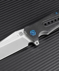 Artisan Cutlery Artisan Jungle ATZ1705PBK, 3.94" D2 Plain Blade, Black G-10 Handle