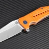 Artisan Cutlery Artisan Jungle ATZ1705POE, 3.94" D2 Plain Blade, Orange G-10 Handle