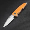 Artisan Cutlery Artisan Predator ATZ1706POE, 3.74" D2 Steel, Orange G-10 Handle