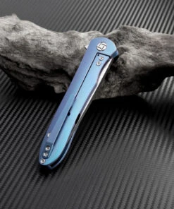 Artisan Cutlery Artisan ATZ1707GBU Shark, 3.94" S35VN Plain Blade, Blue Titanium TC4 Handle -Knifeworks Sales Store atz1707gbu 2 64679.1566586011