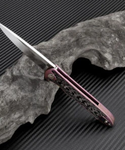 Artisan Cutlery Artisan ATZ1707GSRE Small Shark, 3.15" S35VN Plain Blade, Purple Titanium TC4 Handle -Knifeworks Sales Store atz1707gsre 1 15760.1566585976