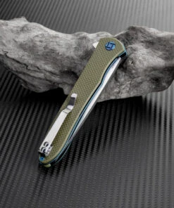 Artisan Cutlery Artisan ATZ1707PGN Shark, 3.94" D2 Steel Plain Blade, Green G-10 Handle -Knifeworks Sales Store atz1707pgn 2 73749.1566585985