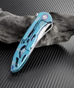 Artisan Cutlery Artisan Dragonfly ATZ1801GGNM, 3.94" M390 Plain Blade, Green TC4 Titanium Handle -Knifeworks Sales Store atz1801ggns 2 1 76960.1566586050