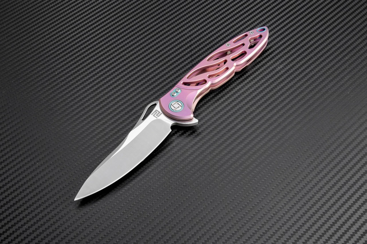 Artisan Cutlery Artisan Dragonfly ATZ1801GRES, 3.94" S35VN Plain Blade, Rose TC4 Titanium Handle 1 Artisan Cutlery Artisan Dragonfly ATZ1801GRES, 3.94" S35VN Plain Blade, Rose TC4 Titanium Handle