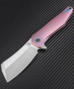 Artisan Cutlery Artisan Osprey ATZ1803GREM, 3.74" M390 Plain Blade, Rose TC4 Titanium Handle -Knifeworks Sales Store atz1803gre 1 54976.1566585959
