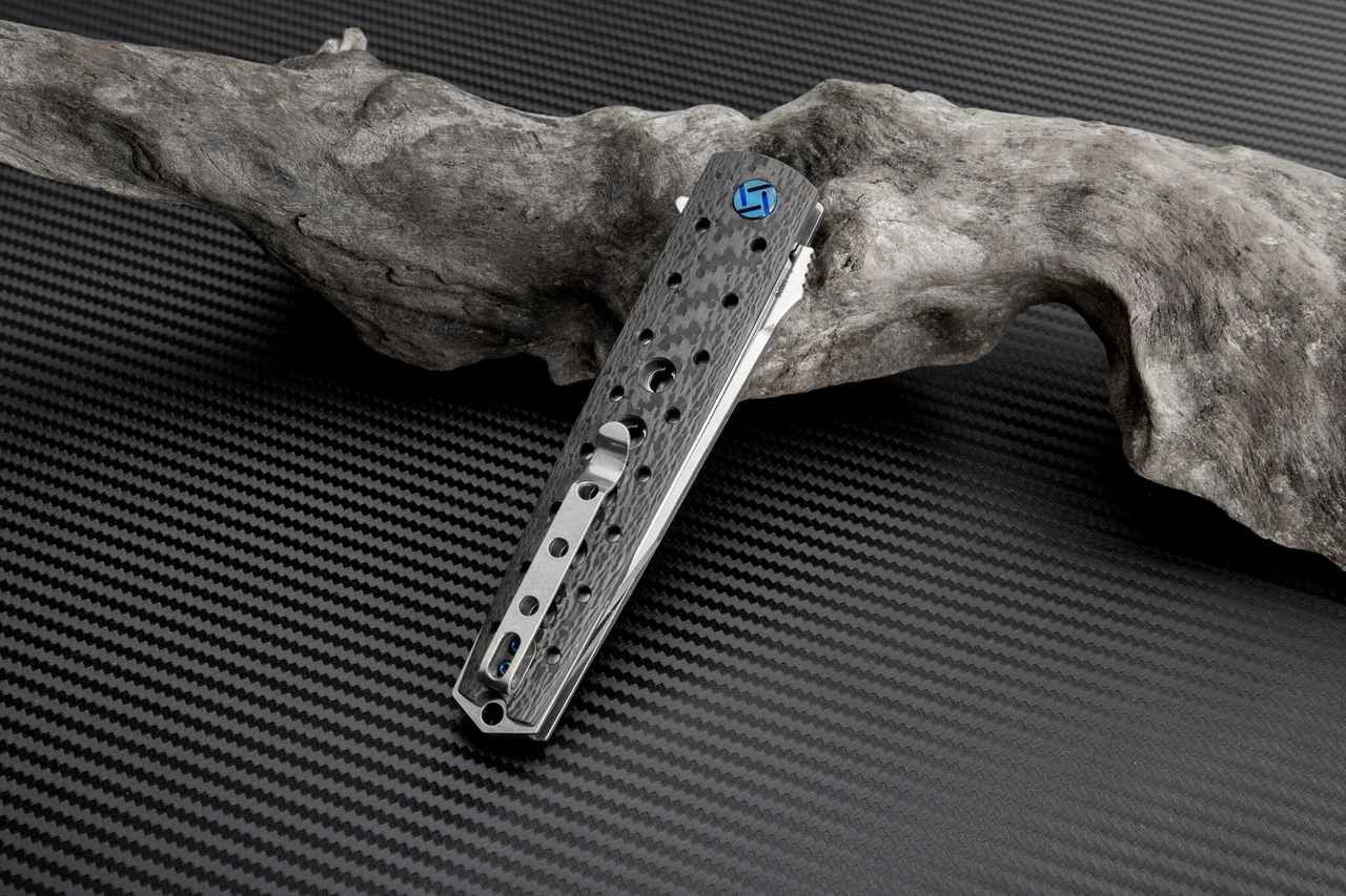 Artisan Cutlery Artisan ATZ1807GBWM Virginia, 3.94" M390 Plain Blade, Black/White G-10 Handle 3 Artisan Cutlery Artisan ATZ1807GBWM Virginia, 3.94" M390 Plain Blade, Black/White G-10 Handle - Image 3