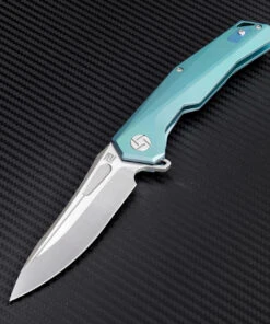 Artisan Cutlery Artisan Zumwalt ATZ1808GGNS, 3.78" S35VN Plain Blade, Green Titanium Handle -Knifeworks Sales Store atz1808ggnm 1 43022.1566585987