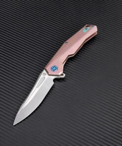 Artisan Cutlery Artisan Zumwalt ATZ1808GRES, 3.78" S35VN Plain Blade, Rose Titanium Handle