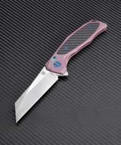 Artisan Cutlery Artisan Falcon ATZ1809GREM, 3.62" M390 Plain Blade, Rose Carbon Fiber/Titanium Handle