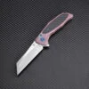 Artisan Cutlery Artisan Falcon ATZ1809GRES, 3.62" S35VN Plain Blade, Rose Carbon Fiber/Titanium Handle