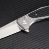 Artisan Cutlery Artisan Falcon ATZ1809PGBK, 3.94" D2 Plain Blade, Gray/Black Aluminum/G-10 Handle