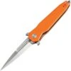 Artisan Cutlery Artisan Hornet ATZ1810POEF, 3.54" D2 Steel Stone Wash Blade, Orange G10 Handle