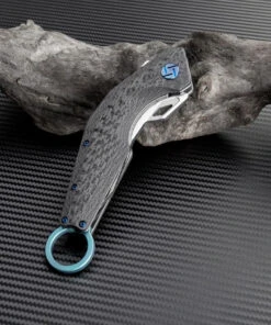 Artisan Cutlery Artisan Cobra ATZ1811GGNS, 3.15" S35VN Plain Blade, Green Carbon Fiber Handle -Knifeworks Sales Store atz1811ggn 2 1 20016.1566586083