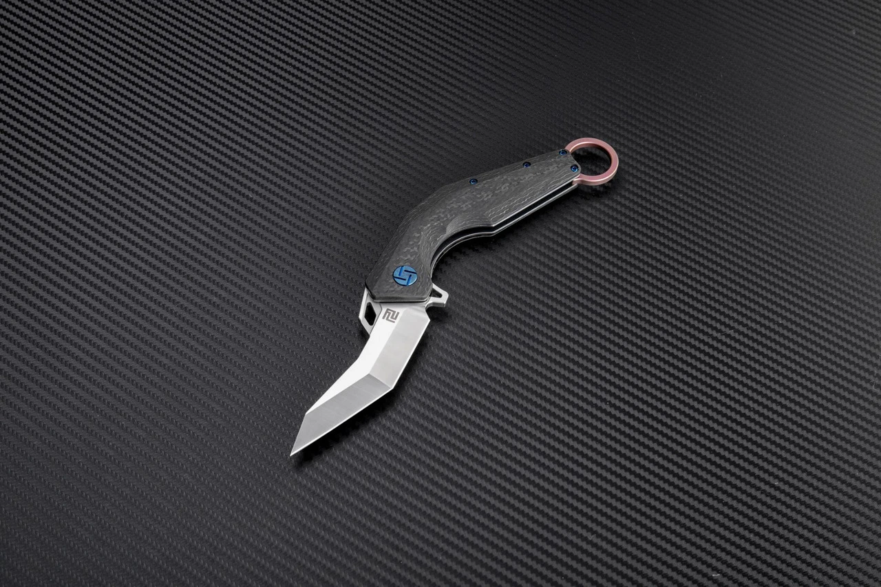 Artisan Cutlery Artisan Cobra ATZ1811GRES, 3.15" S35VN Plain Blade, Rose Carbon Fiber Handle 1 Artisan Cutlery Artisan Cobra ATZ1811GRES, 3.15" S35VN Plain Blade, Rose Carbon Fiber Handle