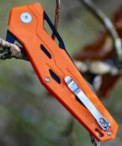 Artisan Cutlery Artisan Interceptor ATZ1812PBOE, 3.54" D2 Black Tanto Blade, Orange G10 Handle -Knifeworks Sales Store atz1812pboe.2 39835.1566586092