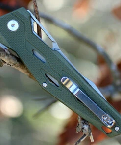 Artisan Cutlery Artisan Interceptor ATZ1812PSGN, 3.54" D2 Tanto Blade, Green G10 Handle -Knifeworks Sales Store atz1812psgn.2 99858.1566586086