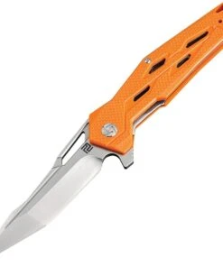 Artisan Cutlery Artisan Interceptor ATZ1812PSOE, 3.54" D2 Tanto Blade, Orange G10 Handle