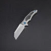 Artisan Cutlery Artisan Apache ATZ1813GGYM, 3.82" M390 Plain Blade, Gray Titanium/Carbon Fiber Handle