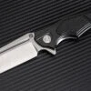 Artisan Cutlery Artisan Apache ATZ1813PBBK, 3.7" D2 Plain Blade, Black Aluminum/G-10 Handle
