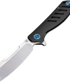 Artisan Cutlery Artisan Tomahawk ATZ1815GBKM, 3.75" M390 Plain Blade, Black Titanium Handle