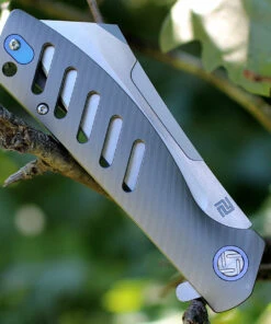 Artisan Cutlery Artisan Tomahawk ATZ1815GGYS, 3.75" S35VN Plain Blade, Gray Titanium Handle -Knifeworks Sales Store atz1815ggys.3 32611.1566585995