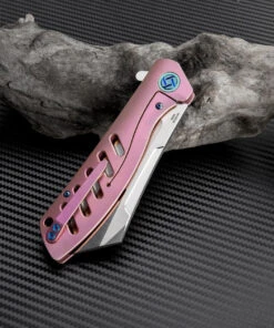 Artisan Cutlery Artisan Tomahawk ATZ1815GRES, 3.75" S35VN Plain Blade, Rose Titanium Handle -Knifeworks Sales Store atz1815grem 2 1 15623.1566585997