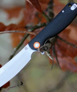 Artisan Cutlery Artisan Tomahawk ATZ1815PSBKC, 2.36" D2 Steel Tanto Blade, Black G10 Handle-Curve