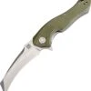 Artisan Cutlery Artisan Eagle ATZ1816PGNF, 3.46" D2 Steel Tanto Blade, Green D2 Handle