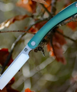 Artisan Cutlery Artisan Orthodox ATZ1817GGNM, 3.75" M390 Satin Blade, Green Titanium Handle