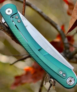 Artisan Cutlery Artisan Orthodox ATZ1817GGNM, 3.75" M390 Satin Blade, Green Titanium Handle -Knifeworks Sales Store atz1817ggnm.2 08936.1566586044