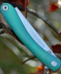 Artisan Cutlery Artisan Orthodox ATZ1817GGNM, 3.75" M390 Satin Blade, Green Titanium Handle -Knifeworks Sales Store atz1817ggnm.3 94460.1566586045