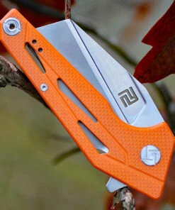 Artisan Cutlery Artisan Ravine ATZ1819POE, 2.83" D2 Steel Tanto Blade, Orange G10 Handle -Knifeworks Sales Store atz1819poe.2 51934.1566586139