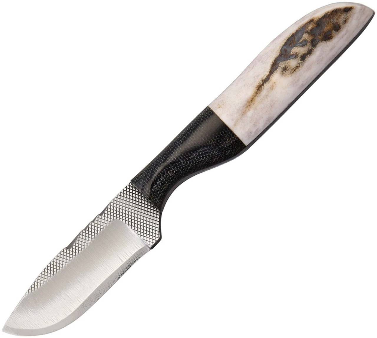 Anza Knives Anza Fixed Blade AZ81E, 2 1/4 in Carbon Steel Plain Blade, Stag/Wood Handle 1 Anza Knives Anza Fixed Blade AZ81E, 2 1/4 in Carbon Steel Plain Blade, Stag/Wood Handle