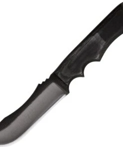 Anza Knives T Tracker Fixed Blade Model AZT, 4 5/8 in 1095 Carbon Steel Plain Blade, Black Micarta Handle