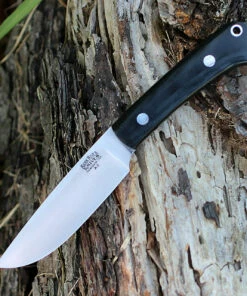 Bark River Knives Bark River Highland Special 01-114M-BC, 3.875" A2 Steel, Black Canvas Micarta Handle