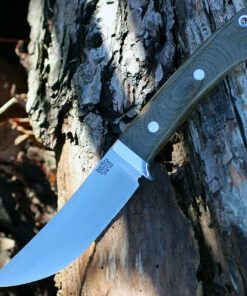 Bark River Knives Bark River 02145MGC Classic Trailing Point Hunter, 4.5" CPM 154 Plain Blade, Green Canvas Micarta Handle 8 Bark River Knives Bark River 02145MGC Classic Trailing Point Hunter, 4.5" CPM 154 Plain Blade, Green Canvas Micarta Handle -Knifeworks Sales Store ba02145mgc.1 35726.1566586105