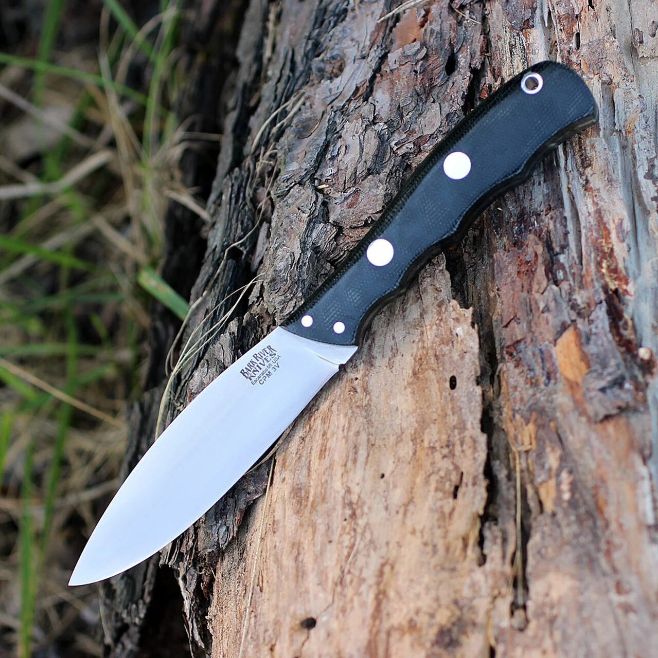 Bark River Knives Bark River 03123MBC Canadian Special, 4" CPM-3V Plain Blade,Black Canvas Micarta Handle 1 Bark River Knives Bark River 03123MBC Canadian Special, 4" CPM-3V Plain Blade,Black Canvas Micarta Handle