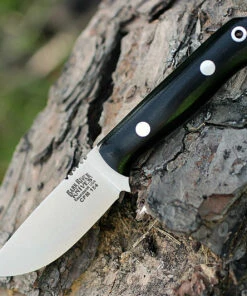 Bark River Knives Bark River Bravo Micro, 2.25 in. 154CM Plain Blade, Black Canvas Micarta