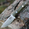 Bark River Knives Bark River Bravo Micro, 2.25 in. 154cm Plain Blade, Green Canvas Micarta