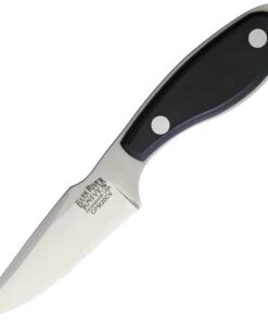 Bark River Knives Bark River 07071MBC Harpoon Necker, 3.1" CPM-20CV Plain Blade, Black Canvas Micarta Handle