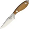 Bark River Knives Bark River 07071MNC Harpoon Necker, 3.1" CPM-20CV Plain Blade, Natural Canvas Micarta Handle